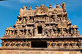 The great Chola temples of Tamil Nadu - The Airavatesvara temple of Darasuram. View of the gopura. 